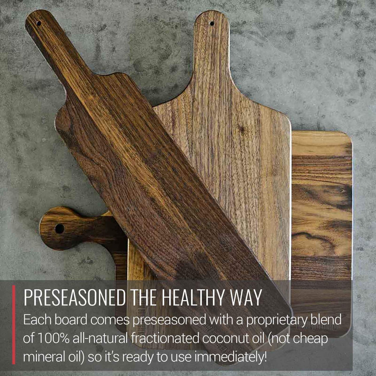 Virginia Boys Kitchens 4 x 20 Walnut Cutting Board and Bread Paddle with Handle