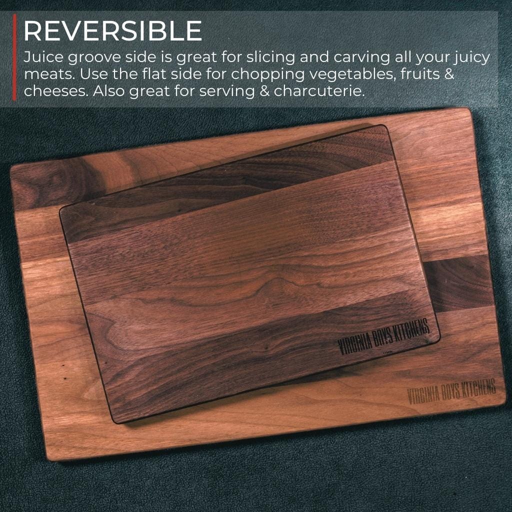 Virginia Boys Kitchens Large Walnut Wood Cutting Board