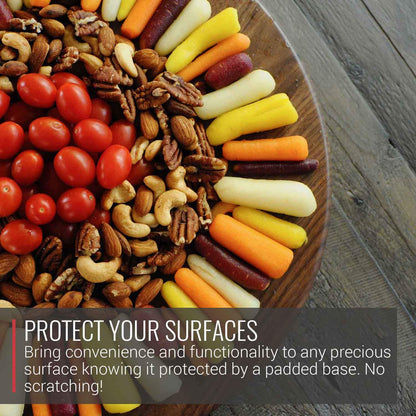 Virginia Boys Kitchens Walnut Wood Lazy Susan Centerpiece