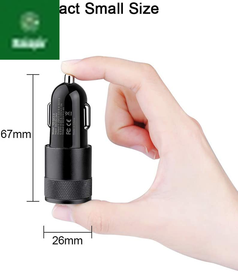 Fast Car Charger, Quick Charging 5.4A/30W Phone USB Adapter Rapid Plug 2 Port Cigarette Lighter Auto Charger Flush Compatible Samsung, Tablet, Iphone, Ipad, LG, Automobile