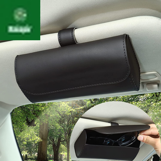 Sunglasses Holder for Car Sun Visor, Auto Eyeglasses Protective Storage Case, Vehicle Visor Accessories Organizer Box
