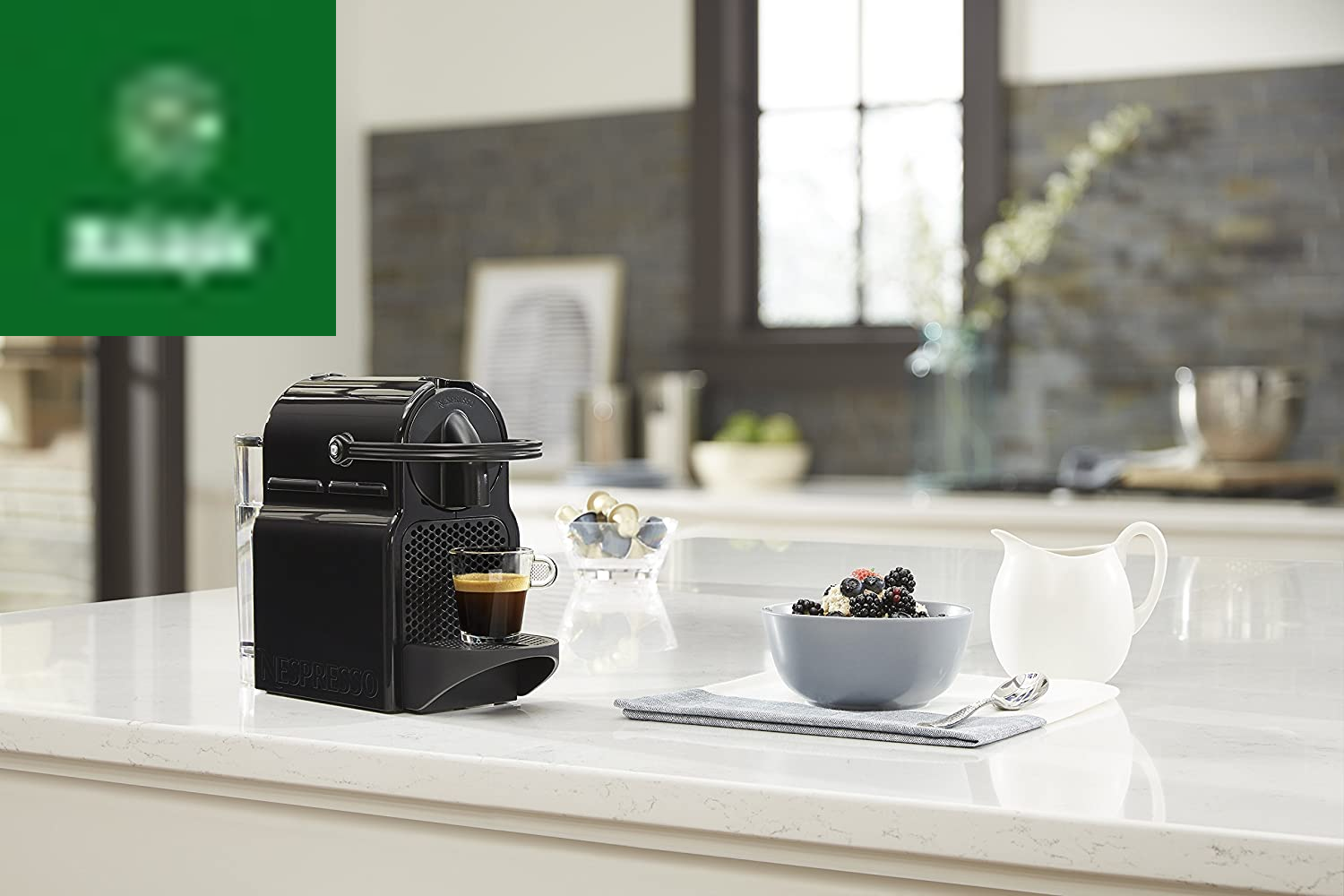 Inissia Espresso Machine by ,24 Oz, 1200 Watts, Black