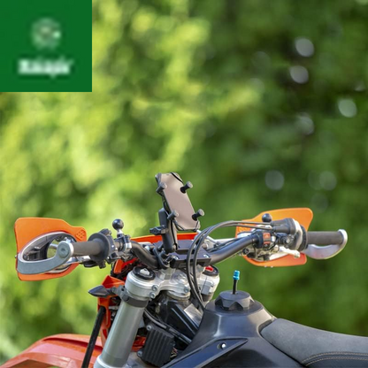 X-Grip Phone Mount with Handlebar U-Bolt Base RAM-B-149Z-UN7U , Medium Arm for Motorcycle, ATV/UTV, Bike