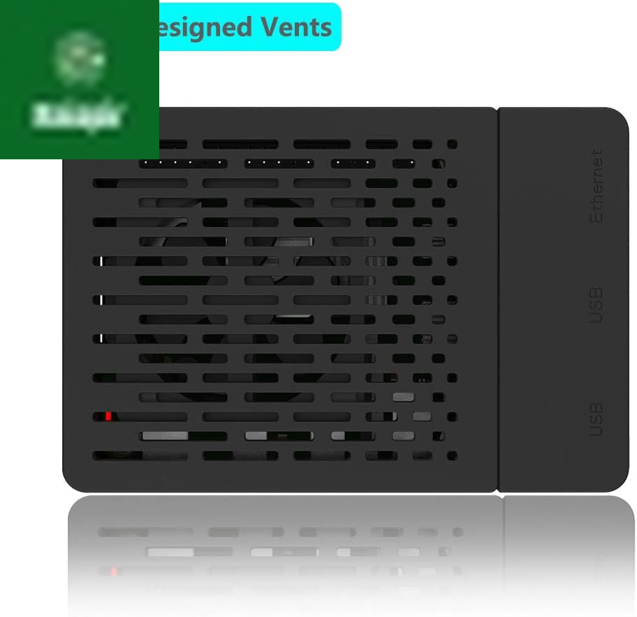 Case for Raspberry Pi 4, ABS Pi 4 Case with Cooling Fan, Pi 4 Heatsink, Simple Removable Top Cover for Pi 4 Model B/ 4B