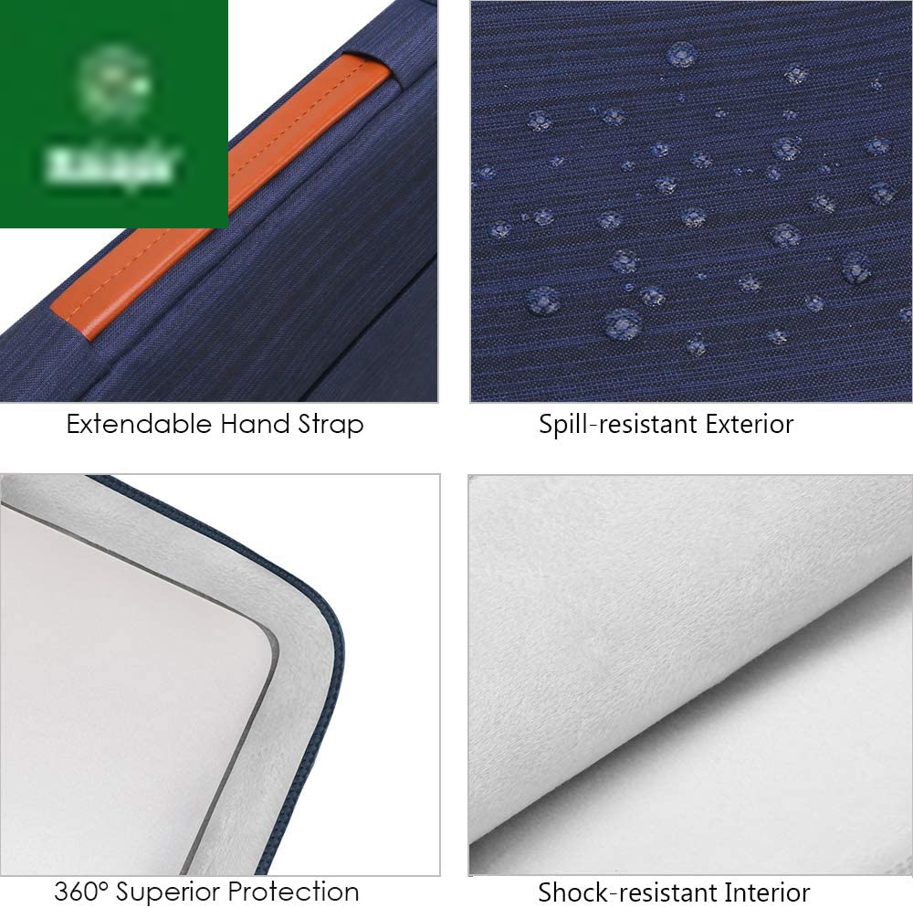 360° Protective Laptop Sleeve Case for 16 Inch New Macbook Pro M4/M3/M2/M1 Pro/Max A3403 A3186 A2991 A2780 A2485 A2141 2024-2019, 15 Inch Surface Laptop 7Th Copilot+Pc/6/5/4/3 Computer Bag, Blue