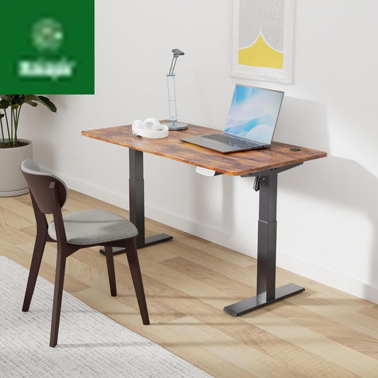 Electric Standing Desk, 48 X 24 Inches Height Adjustable Stand up Desk, Sit Stand Home Office Desk, Computer Desk, Rustic Brown