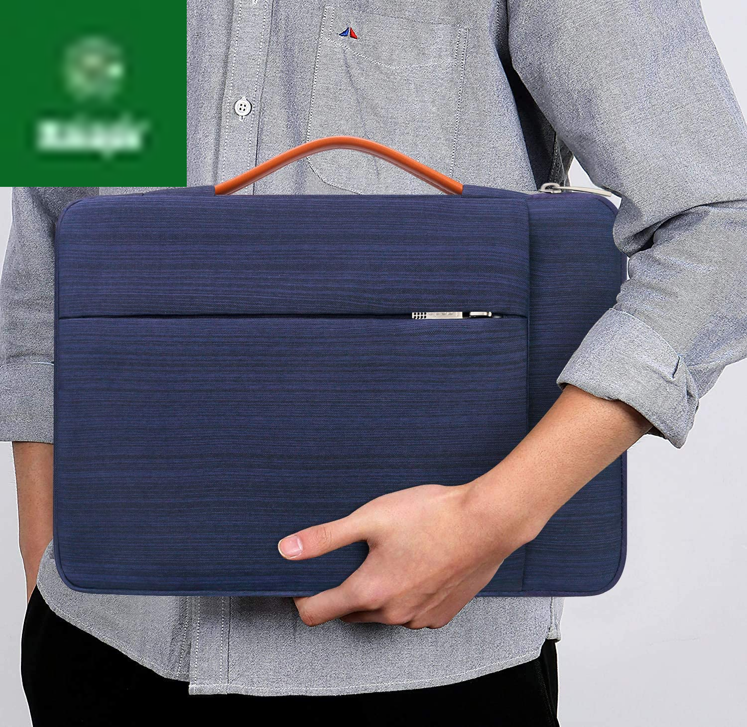 360° Protective Laptop Sleeve Case for 16 Inch New Macbook Pro M4/M3/M2/M1 Pro/Max A3403 A3186 A2991 A2780 A2485 A2141 2024-2019, 15 Inch Surface Laptop 7Th Copilot+Pc/6/5/4/3 Computer Bag, Blue