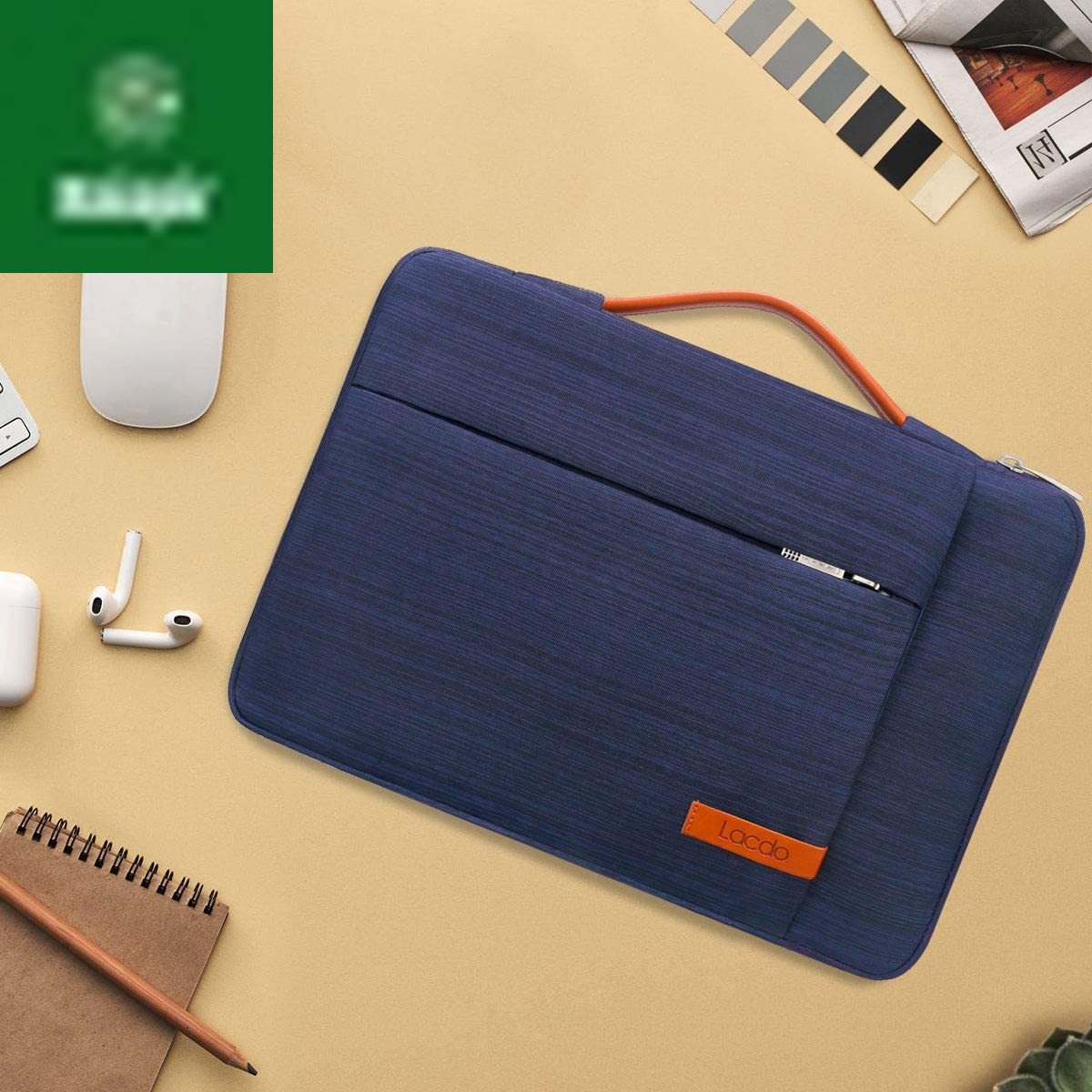 360° Protective Laptop Sleeve Case for 16 Inch New Macbook Pro M4/M3/M2/M1 Pro/Max A3403 A3186 A2991 A2780 A2485 A2141 2024-2019, 15 Inch Surface Laptop 7Th Copilot+Pc/6/5/4/3 Computer Bag, Blue