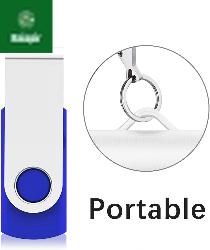 10 Pack 64GB USB 2.0 Flash Drive Thumb Drive, Blue