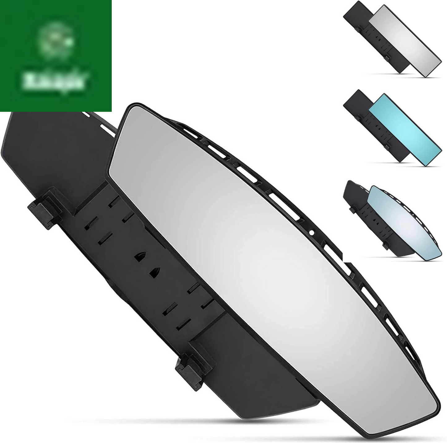 Verivue Universal Panoramic 12-Inch Rear View Mirror, Anti-Glare Wide Angle Car Mirror, Rearview Mirrors Accessory for Baby Rear-Facing, Tint Flat Mirrors for Cars and Suvs.