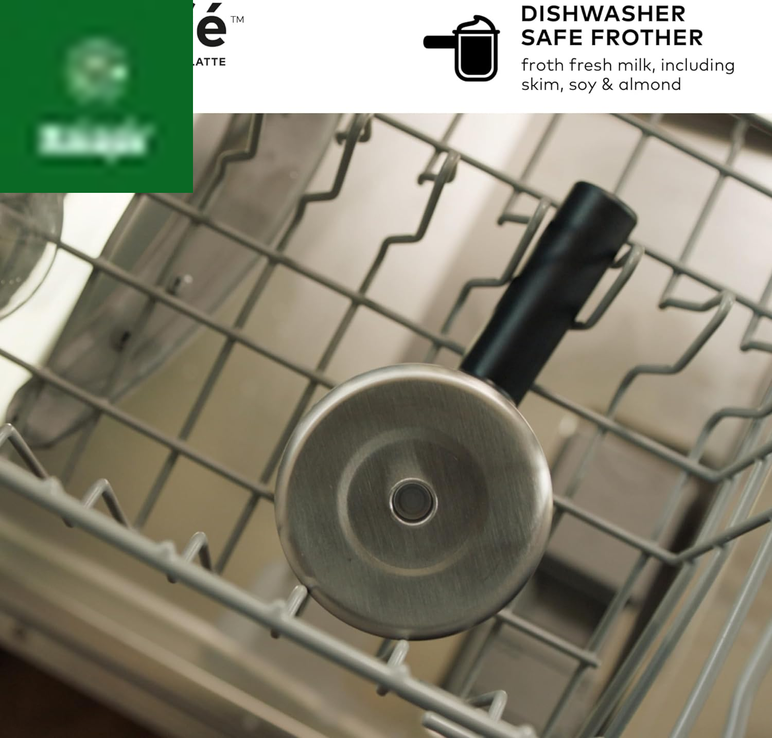 K-Cafe Single-Serve K-Cup Coffee Maker, Latte Maker and Cappuccino Maker, Comes with Dishwasher Safe Milk Frother, Coffee Shot Capability, Compatible with All  K-Cup Pods, Dark Charcoal