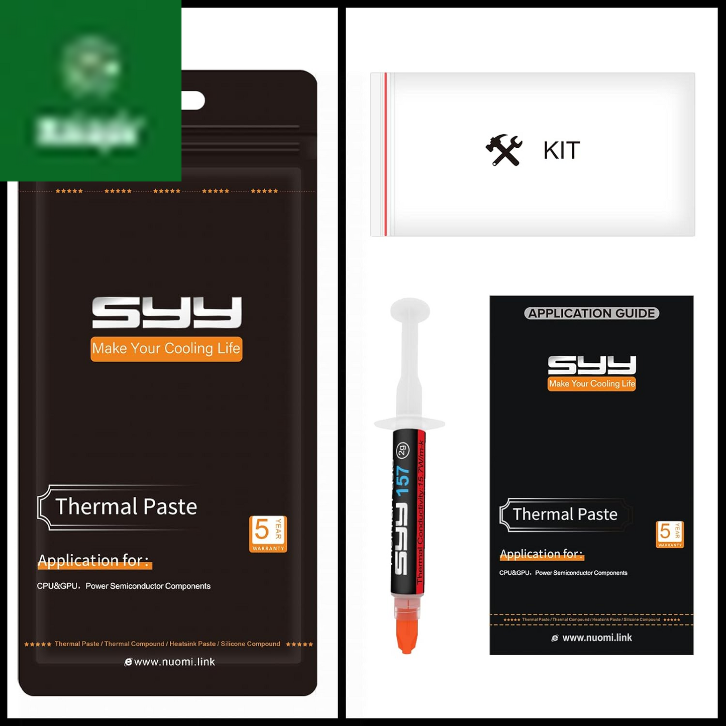 Thermal Paste,  2 Grams CPU Paste Thermal