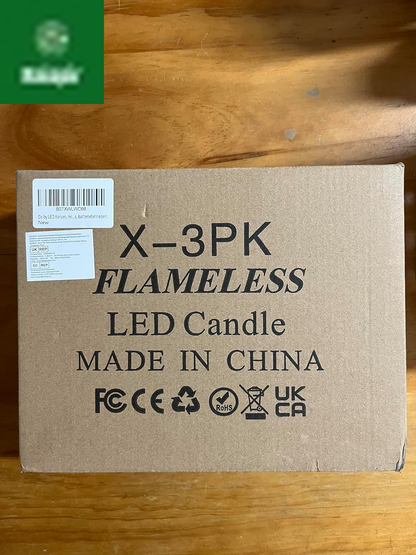 Flameless Candles with String Lights，Battery Operated Candles,Led Flickering Candles with Remote Control and Timer, Real Wax, 3 Pack-Ivory