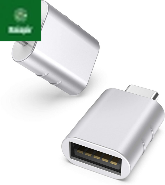 USB C to USB Adapter(2 Pack), USB-C Male to USB 3.0 Female Adapter Compatible with Iphone 17 Pro Max Macbook Pro Air 2024 Ipad Mini Pro Surface Pro and Other Type C or Thunderbolt 4/3 Devices