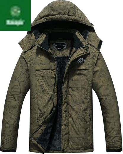 Men'S Waterproof Ski Jacket Snowboarding Windbreaker Warm Winter Hooded Mountain Snow Coat