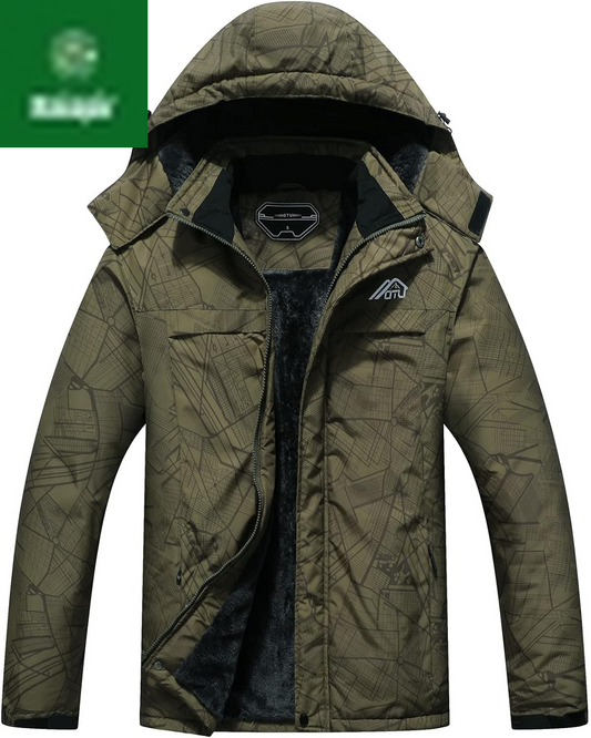 Men'S Waterproof Ski Jacket Snowboarding Windbreaker Warm Winter Hooded Mountain Snow Coat