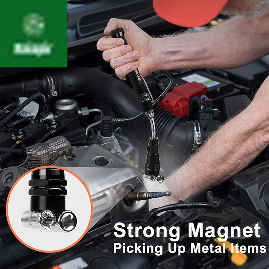Gifts for Dad Men from Daughter Son Wife, Christmas Stocking Stuffers, Extendable Magnetic Flashlight, Telescoping Magnet Pickup Tool, Cool Birthday Gifts for Father Grandpa Husband Boyfriend Women