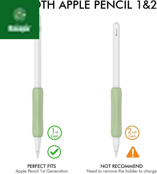 3 Pack Silicone Grips Holders for Apple Pencil (USB-C) & Apple Pencil (1St / 2Nd Generation) Ergonomic Protective Skin Sleeve Compatible with Ipad Pen (White,Green,Pink)