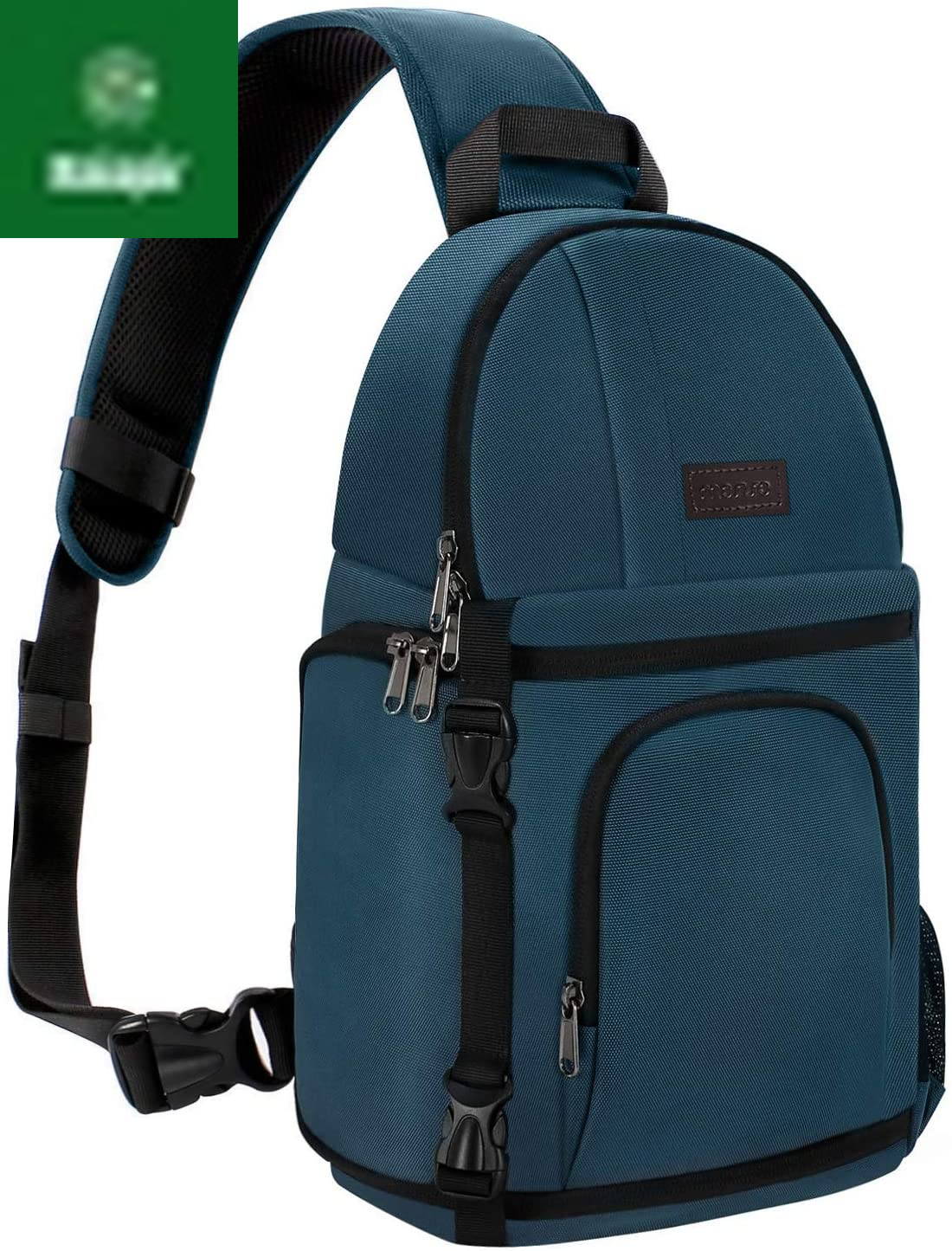 Camera Sling Bag, Dslr/Slr/Mirrorless Camera Backpack Case Shockproof Photography Backpack with Tripod Holder & Removable Modular Inserts Compatible with Canon/Nikon/Sony/Fuji