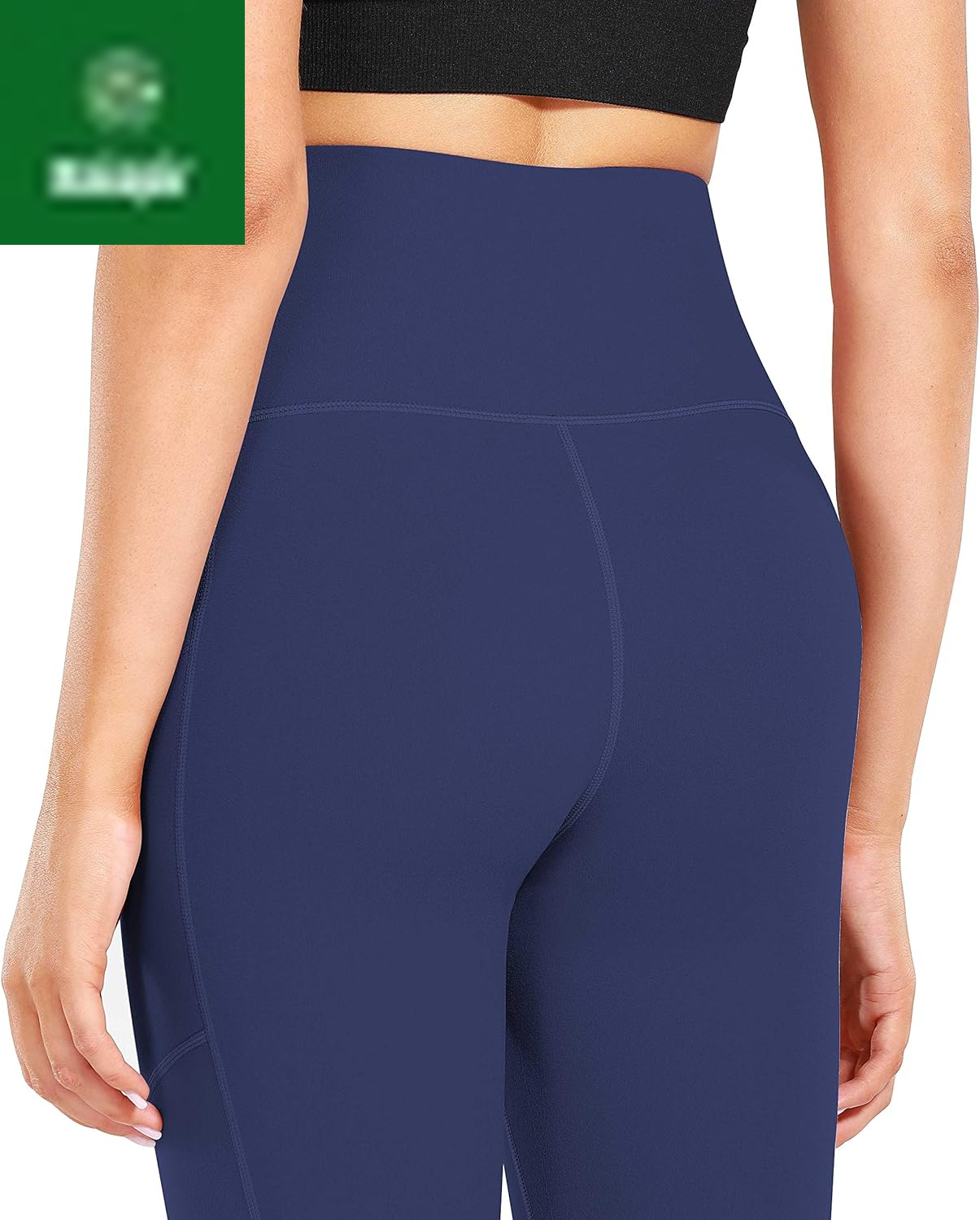 High Waist Yoga Pants, Pocket Yoga Pants Tummy Control Workout Running 4 Way Stretch Yoga Leggings