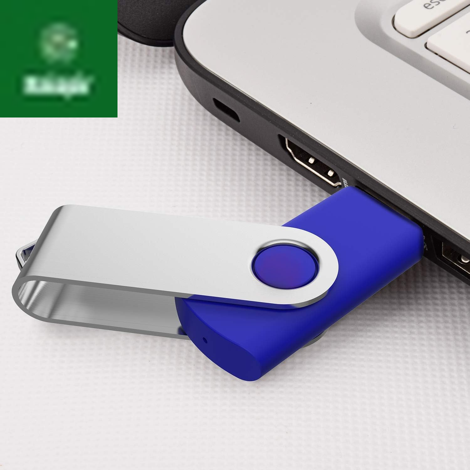 10 Pack 64GB USB 2.0 Flash Drive Thumb Drive, Blue