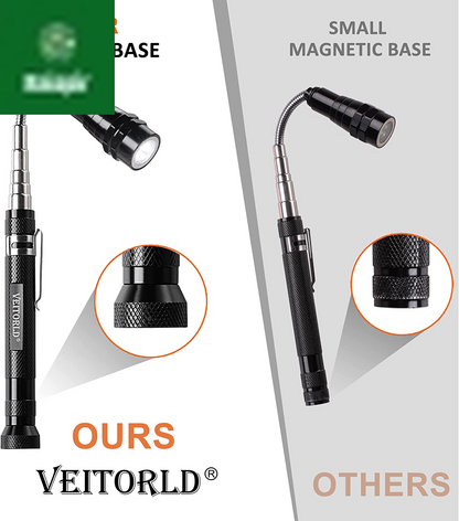 Gifts for Dad Men from Daughter Son Wife, Christmas Stocking Stuffers, Extendable Magnetic Flashlight, Telescoping Magnet Pickup Tool, Cool Birthday Gifts for Father Grandpa Husband Boyfriend Women