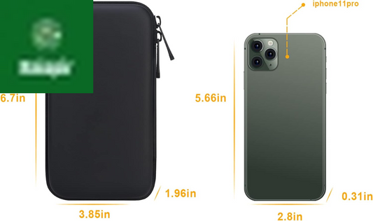 Travel Cable Organizer Hard Protective Case