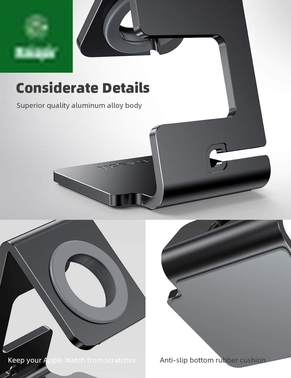 Watch Stand for Apple Watch Magnetic Fast Charger - Desk Charging Stand Holder Dock for Apple Iwatch Series SE3 SE2 Ultra 3, Series 11 10 9 8 7 6 5(49Mm 46Mm 45Mm 44Mm 42Mm 41Mm 40Mm 38Mm)