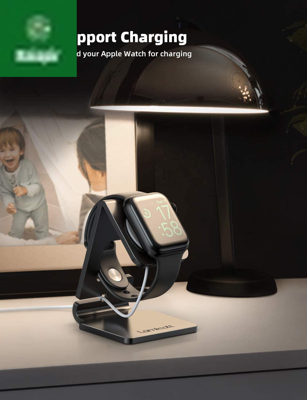 Watch Stand for Apple Watch Magnetic Fast Charger - Desk Charging Stand Holder Dock for Apple Iwatch Series SE3 SE2 Ultra 3, Series 11 10 9 8 7 6 5(49Mm 46Mm 45Mm 44Mm 42Mm 41Mm 40Mm 38Mm)