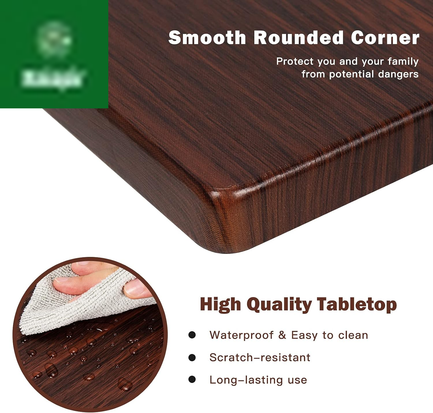 Sofa Side Table C Shaped Table, Vintage Couch Table Sofa Side Table for Coffee Snack Laptop, Living Room TV Tray End Table