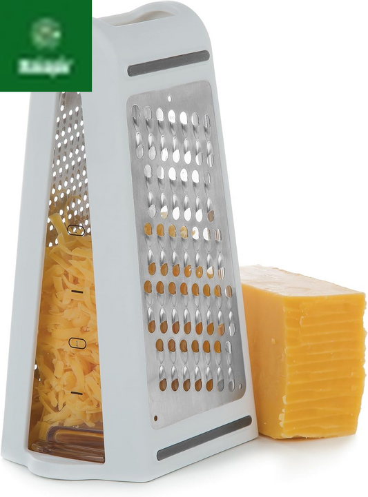 Prepsolutions 2-Way Grate & Measure – Multi-Function Grater for Shredding, Slicing & Measuring