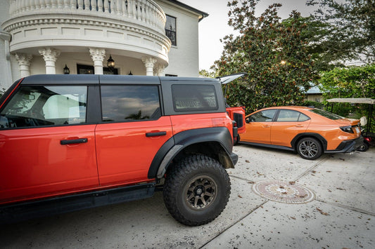 Stealth Clear Hardtop Side Window Overlays - 2021+ Bronco 4 Door