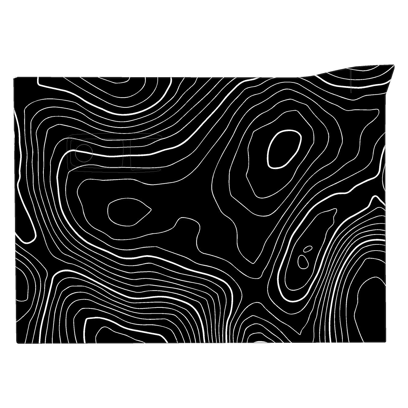 Topo Glovebox Overlay Kit (Printed Series) - 2021+ Bronco