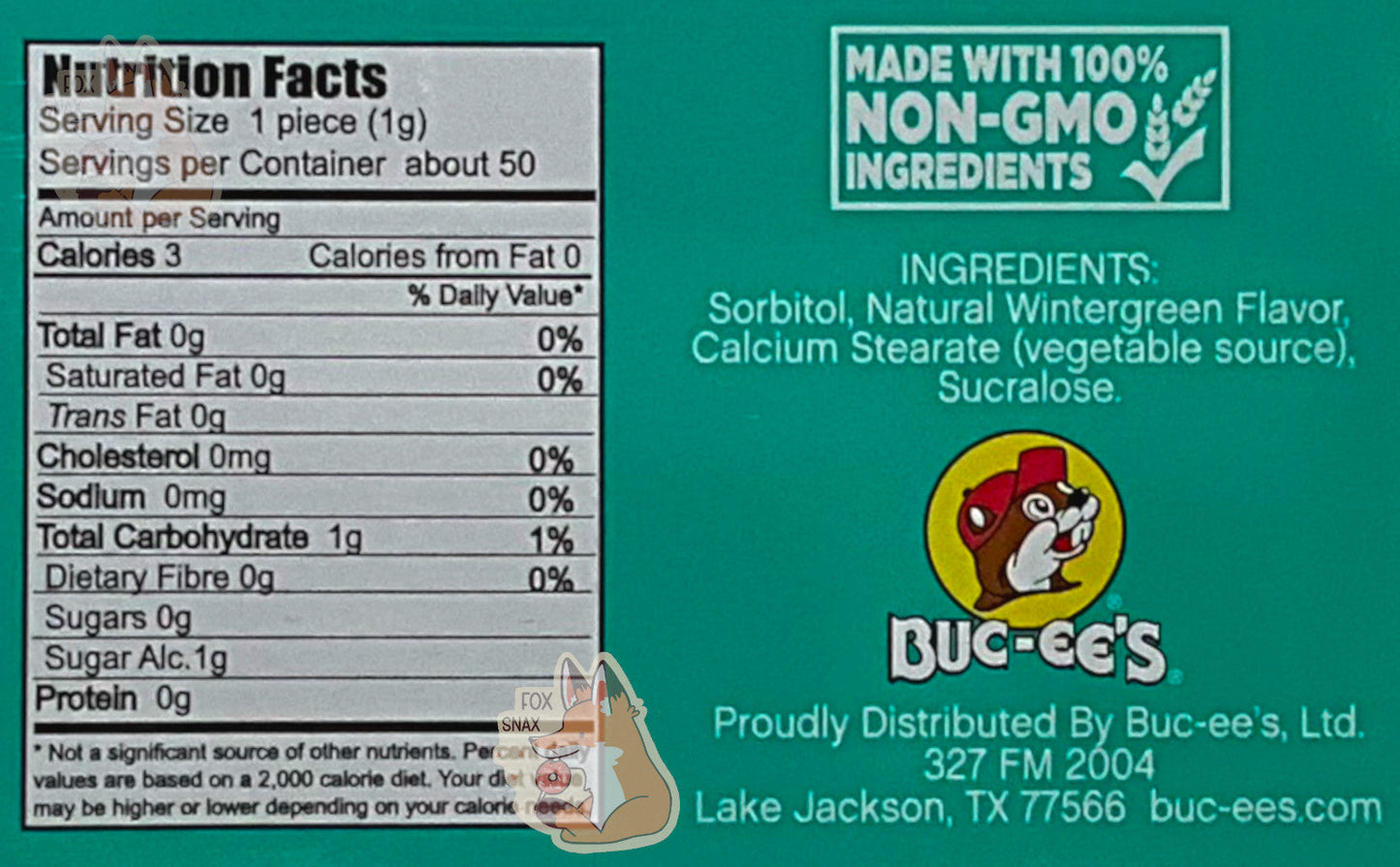 Buc-ee's Wintergreen Mints