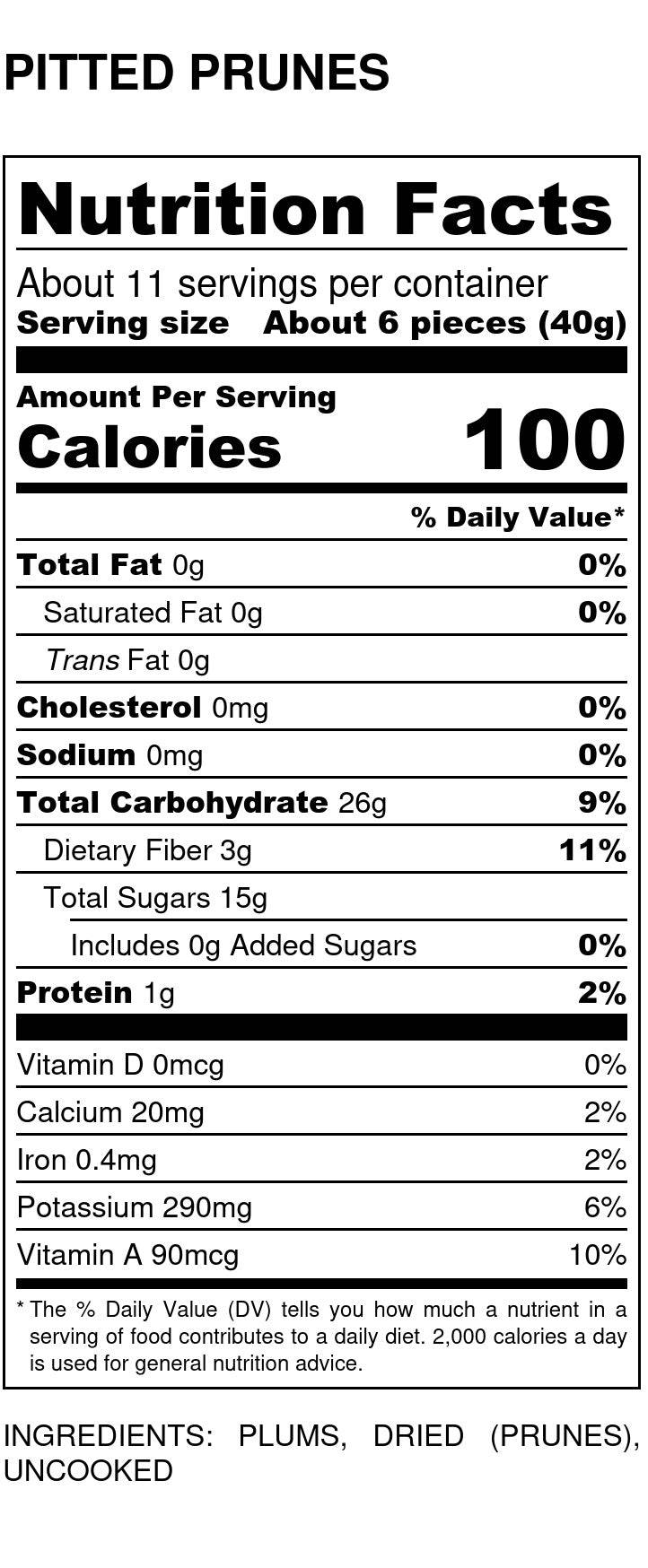 Prunes, Pitted, Organic