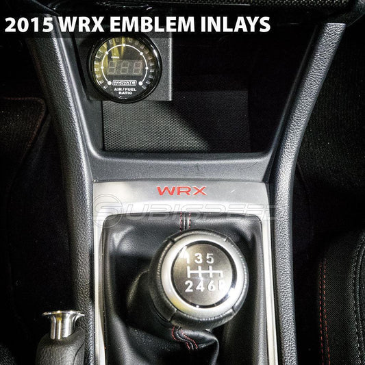 "WRX" Shifter Trim Logo Inlay fits 2015-2021 WRX