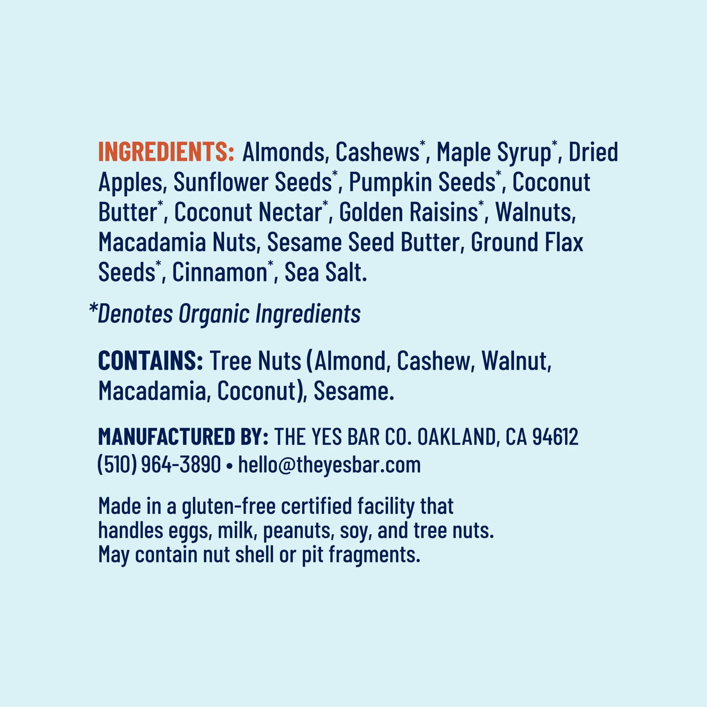 YES BAR® Apple Cinnamon Crisp Pack - 6 Packs