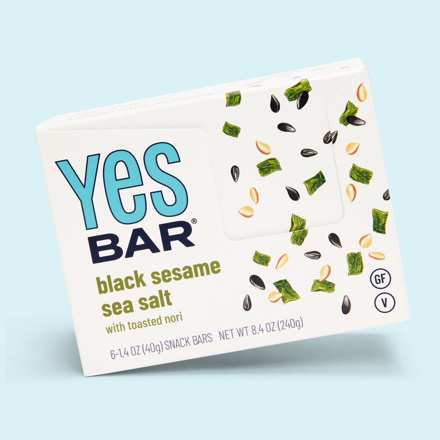 YES BAR® Black Sesame Sea Salt Pack - 6 Packs