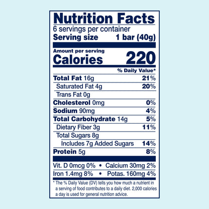 YES BAR® Dark Chocolate Chip Pack - 6 Packs