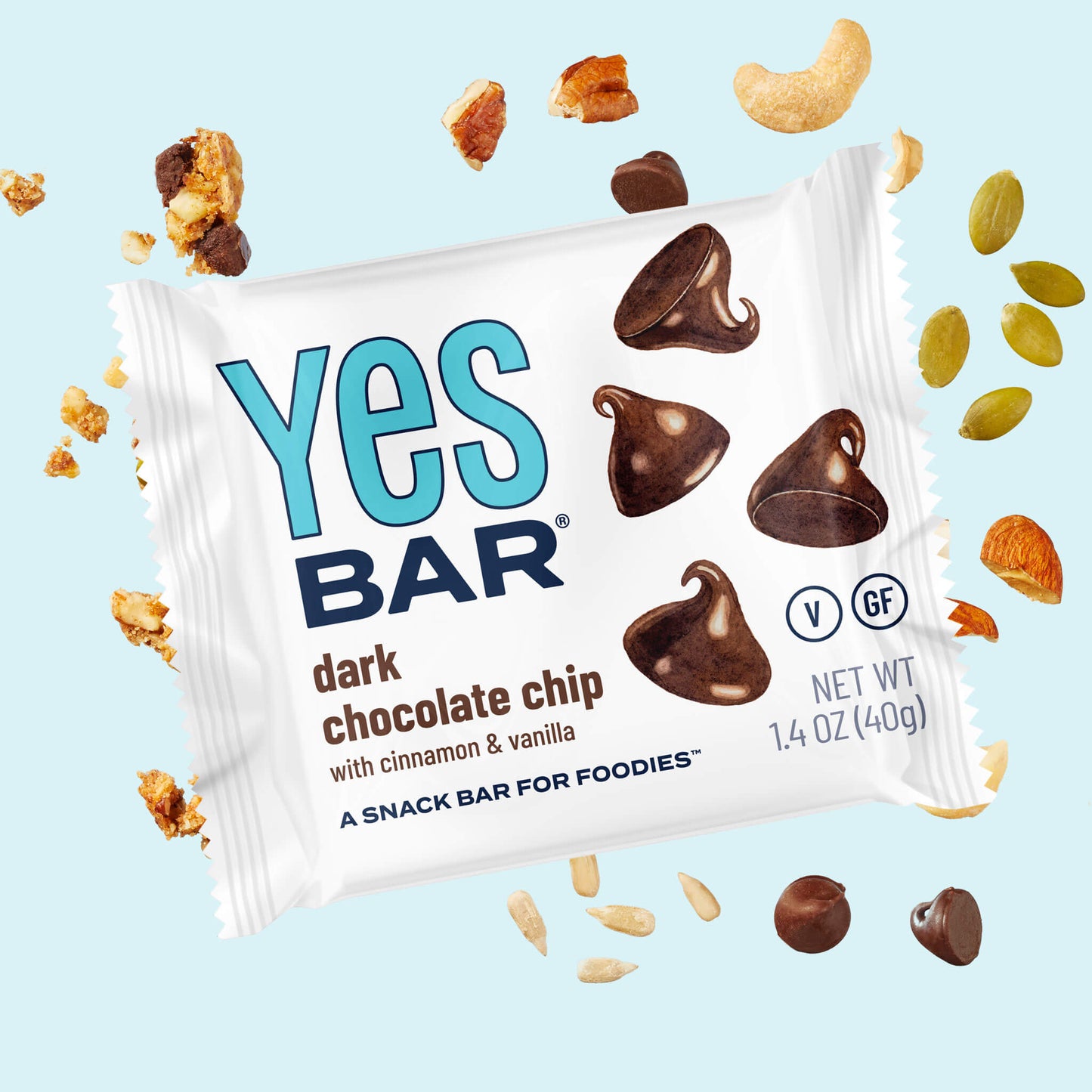 YES BAR® Dark Chocolate Chip Pack - 6 Packs