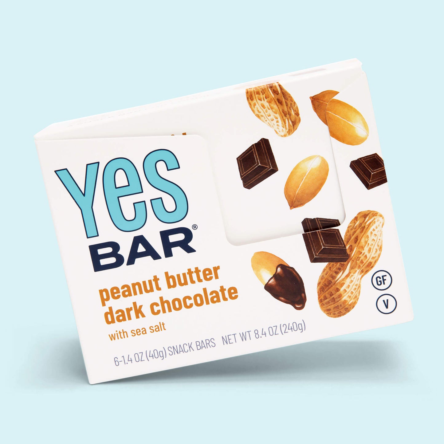 YES BAR® Peanut Butter Dark Chocolate Pack - 6 Packs
