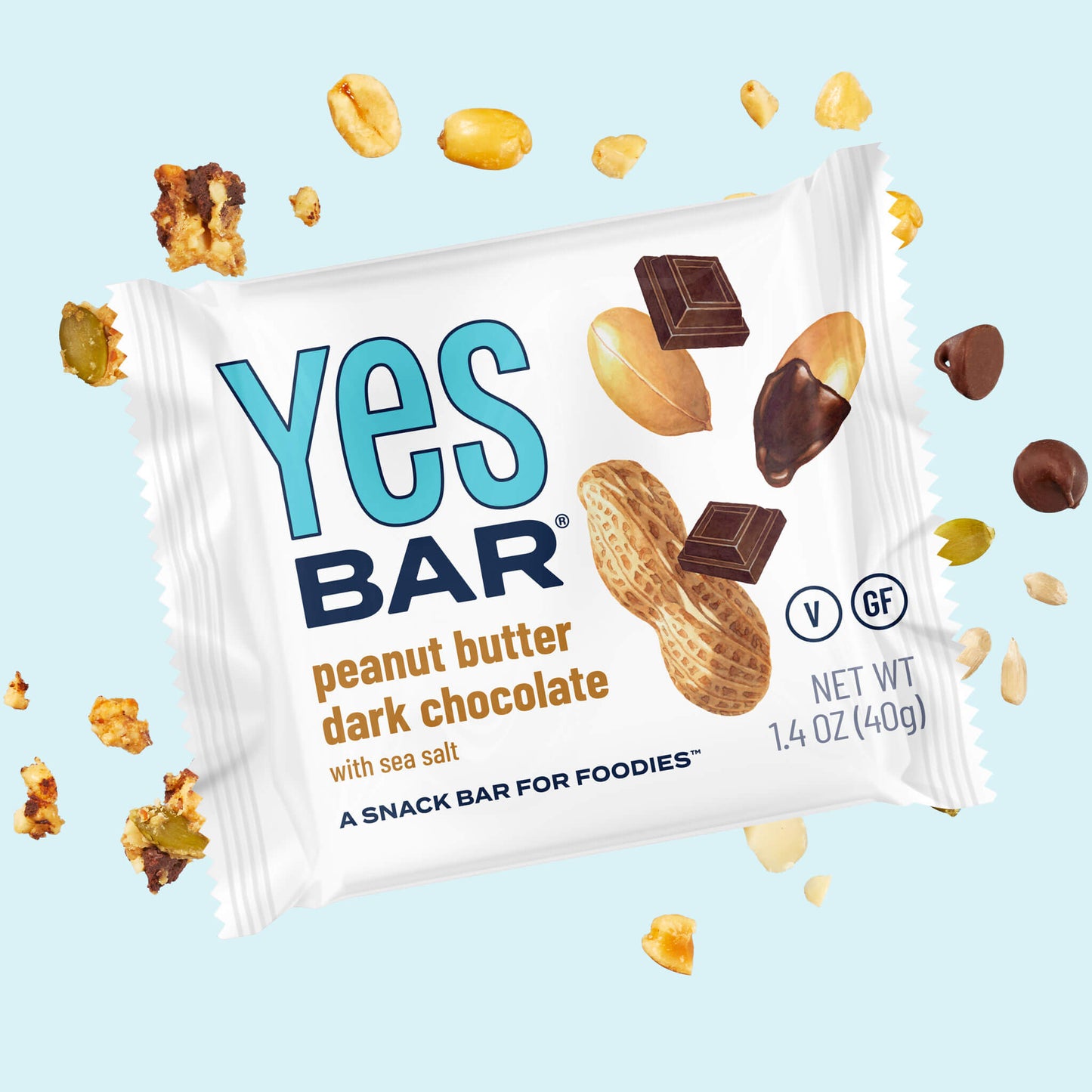 YES BAR® Peanut Butter Dark Chocolate Pack - 6 Packs