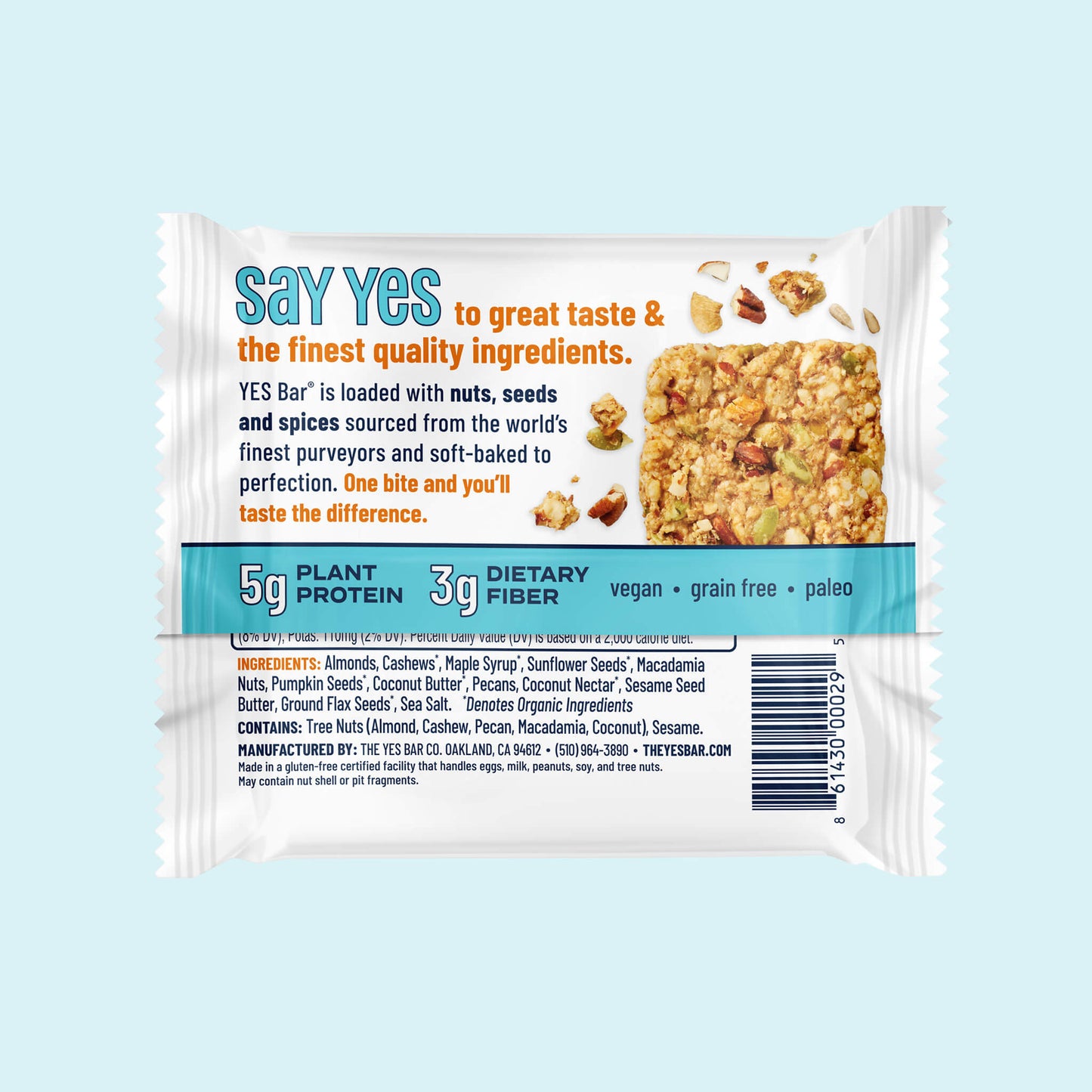 YES BAR® Salted Maple Pecan Pack - 6 Packs