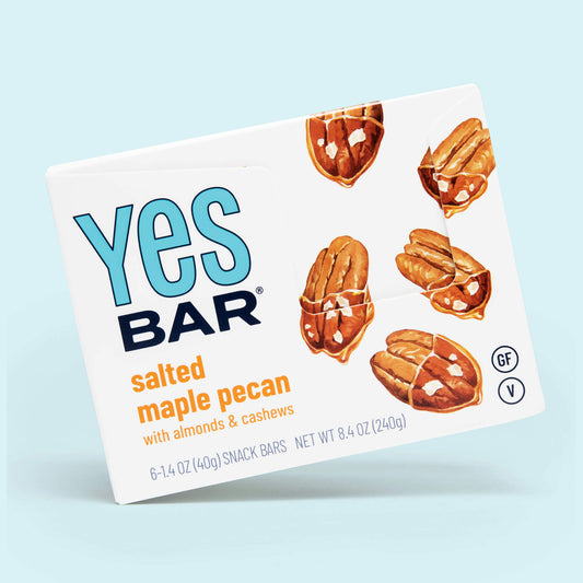 YES BAR® Salted Maple Pecan Pack - 6 Packs