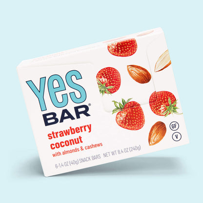 YES BAR® Strawberry Coconut Pack - 6 Packs