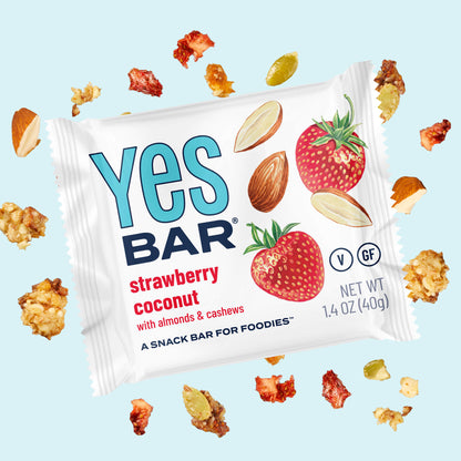 YES BAR® Strawberry Coconut Pack - 6 Packs