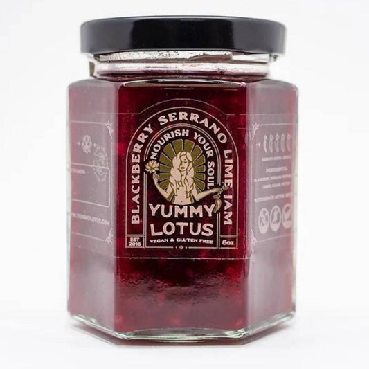 Blackberry Serrano Lime Jam Jars - 6 x 6oz