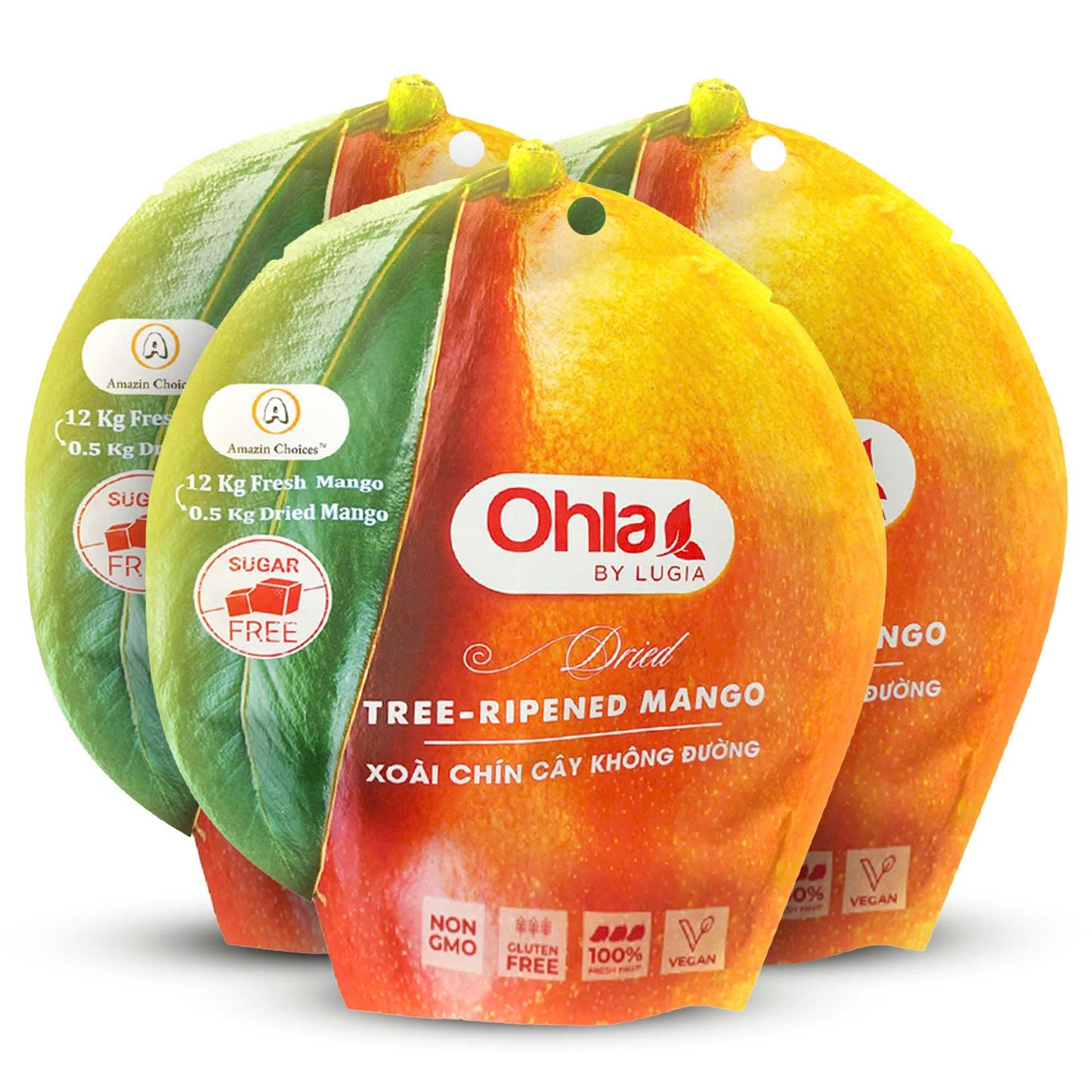 Amazin Choices Dried Tree-Ripened Mangoes, 7.05oz.