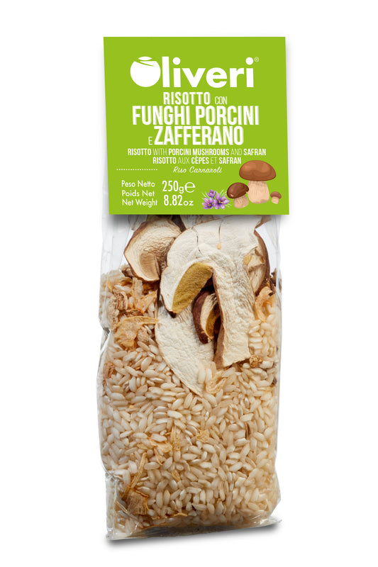 Porcini Mushroom & Saffron Risotto (Risotto con Funghi Porcini e Zafferano)