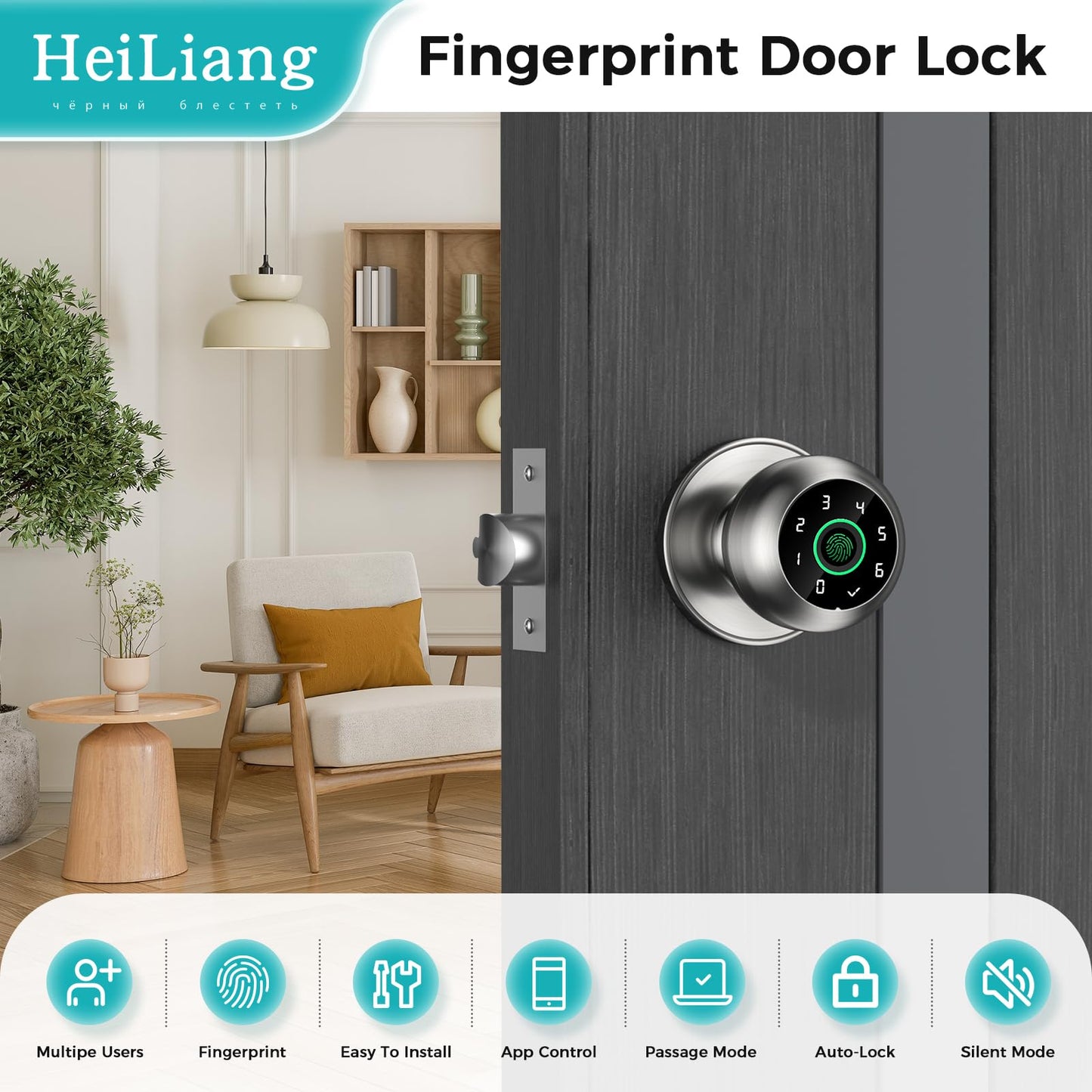 Zarre Print Smart Door Lock